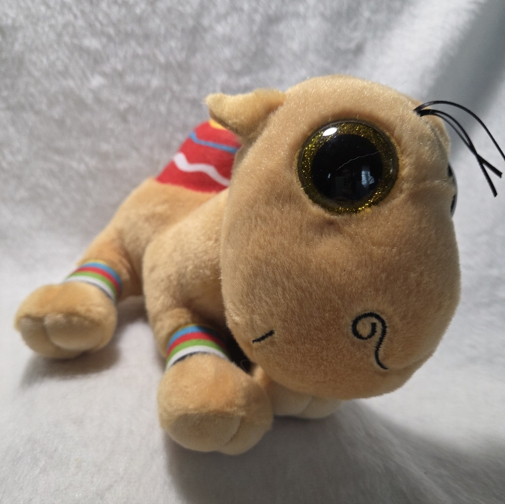 JAMAL Ty Beanie Boos (Medium) Brown and Red Camel 9" Stuffed Toy NO HANGTAG